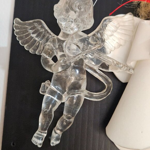 Set Of 7 Angel & Shell-Themed Christmas Ornaments Glass & Resin - Picture 6 of 8